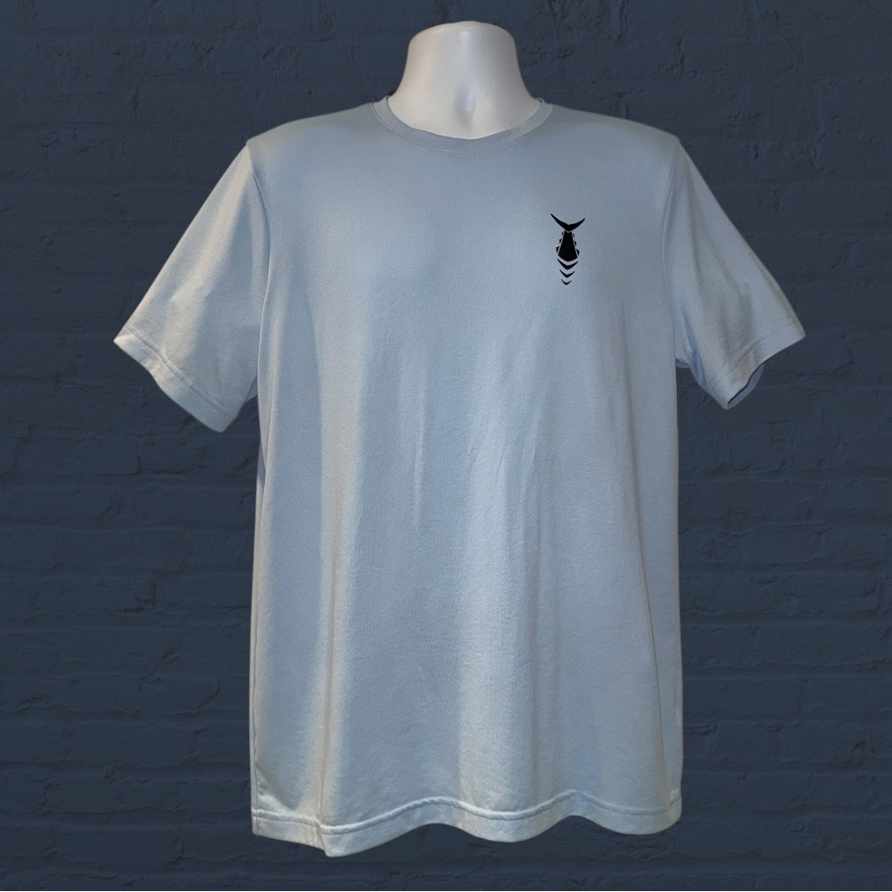 TunaSkin Echo Performance Tee Men’s L Blue Recycled Athletic Golf Shirt